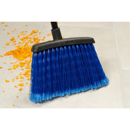 Duo-Sweep Flagged Warehouse Broom with Handle, 7 in L Bristles, 48