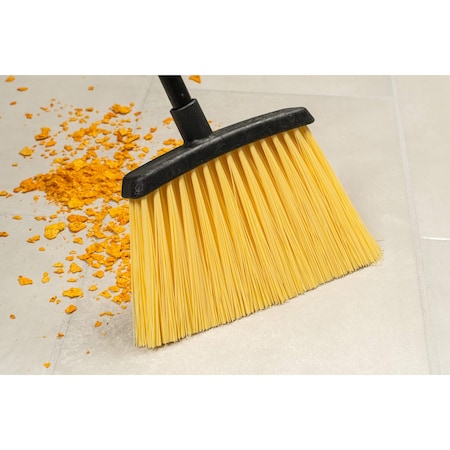 Duo-Sweep Unflagged Heavy Duty Angle Broom with Handle, 5.5 in L Bristles, 48