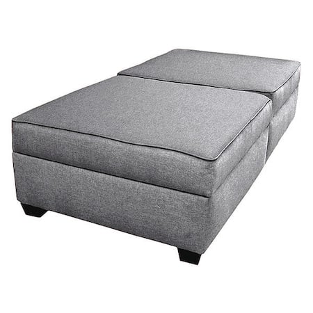 Storage Twin Bed/Bench, Grey Performance Fabric MPN:IMFTWB-AQ