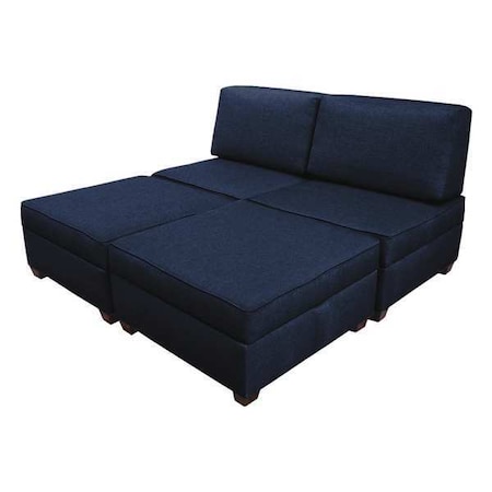 King Sleeper Sofa with Storage, Ocean Blue MPN:MFKB-AZ
