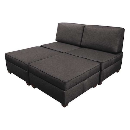 King Sleeper Sofa with Storage, Flint Grey MPN:MFKB-GR