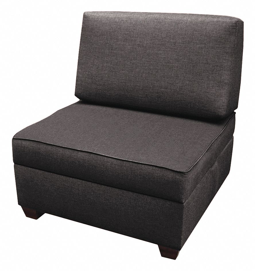 Storage Chair 30 W Gray Upholstery MPN:IMFCH30-AQ