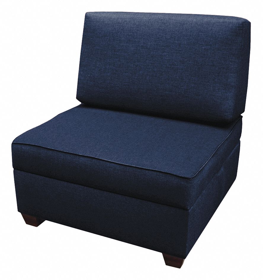 Storage Chair 30 W Blue Upholstery MPN:IMFCH30-DM Storage Chair 30 W Blue Upholstery MPN:IMFCH30-DM