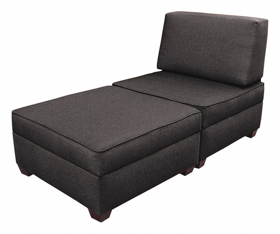 Chaise Lounge 72 Wx18 H Gray Upholstery MPN:IMFCL-AQ