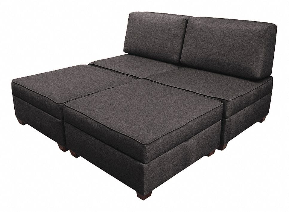 King Sleeper 72 W x 72 D Gray Upholstery MPN:IMFKB-AQ