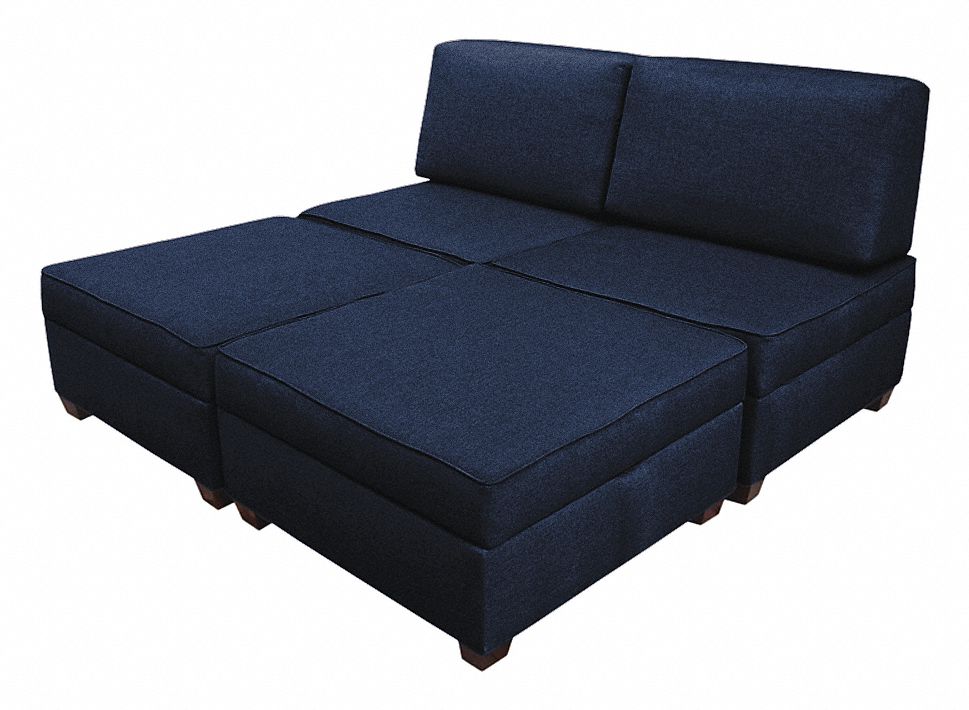 King Sleeper 72 W x 72 D Blue Upholstery MPN:IMFKB-DM