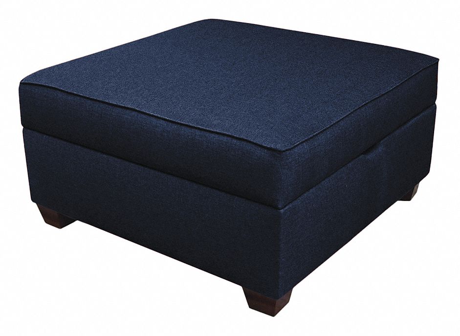Storage Ottoman 36 W Blue Upholstery MPN:IMFO-DM