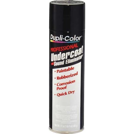 Spray Paint, Black, Rubberized, Solvent, 17 oz MPN:EUC10200A
