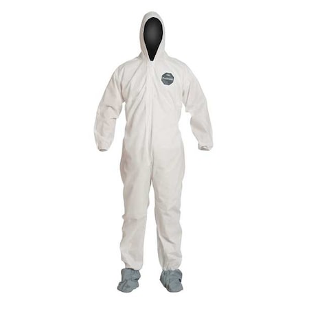 Proshield 10 Coverall Att Boots White Lg MPN:PB122SWHLG002500
