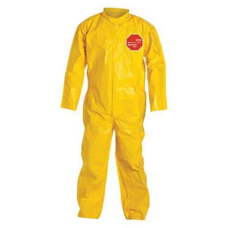 Tychem 2000 Coverall Collar Yellow Md 120BY MPN:QC120BYLMD001200