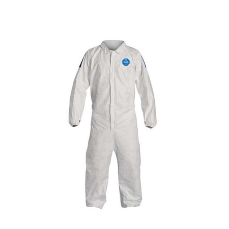 Tyvek 400 D Coveral Collar White/Blue 2X MPN:TD125SWB2X0025CM
