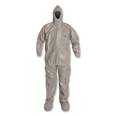Tychem F Coveral w/Respirator Fit Hood Storm F MPN:D13489007