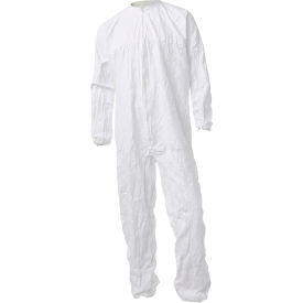 DuPont Tyvek® IsoClean® Coverall Bound Seams Elastic Wrists & Ankles White MD 25/PK IC253BWHMD00250B