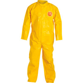 DuPont™ Tychem® 2000 Coverall Front Zipper Bound Seams Yellow 2X 12/Qty QC120BYL2X001200