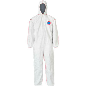 DuPont™ Tyvek 400 SFR Coverall Elastic Wrists & Ankle Serged Seams 5XL White Pack of 25 ST127SWH5X002500