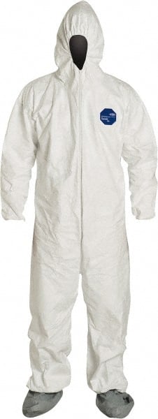 Disposable Coveralls: Abrasion Protection, Size 2X-Large, 1.2000 oz, Tyvek 400, Zipper Closure MPN:TY122SWH2X0025NF - Pkg Qty 25