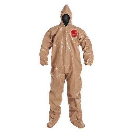 Standard Fit Hood. Elastic Wrists. Attached Socks. Storm Flap with Adhesive Closure. Tan. 7X MPN:C3122TTN7X000600
