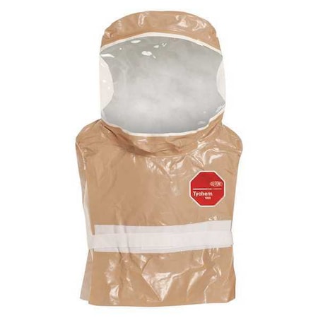Disposable Hood, Tychem® 5000, Taped Seam, Tan, Covers Face, Head, 6 PK MPN:C3651TTN00000600