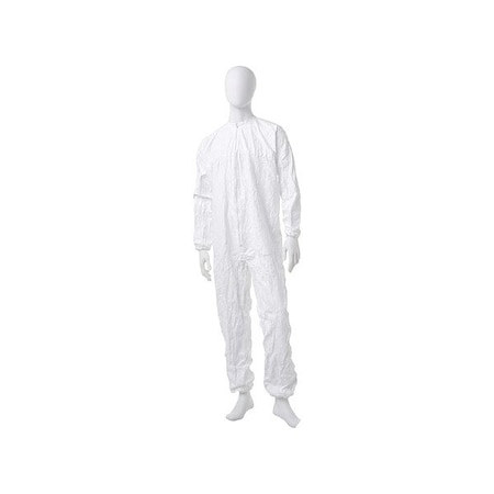 Bound Neck. Dolman Sleeve Design. Zipper Closure. White 4X MPN:IC253BWH4X0025CS