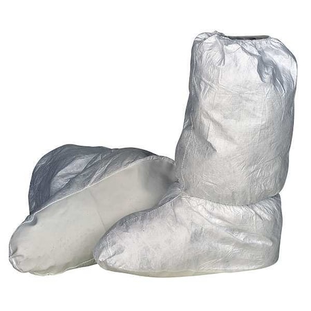 Disposable Boot Covers, Tyvek® IsoClean®, White, Slip Resistant Sole: Yes, M MPN:IC447SWHMD0100CS