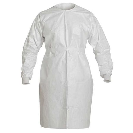 Disposable Gown, Tyvek® 400, Serged, 46 in, White, Universal, 30 PK MPN:IC701SWH00003000