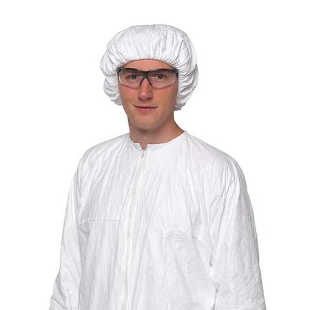 Bouffant Cap, Tyvek® IsoClean®, 21.5 in Dia., White, M, 250 PK MPN:IC729SWH000250CS