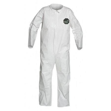 50 Coverall. Collar. Open Wrists and Ankles. White. 2X MPN:NB120SWH2X002500