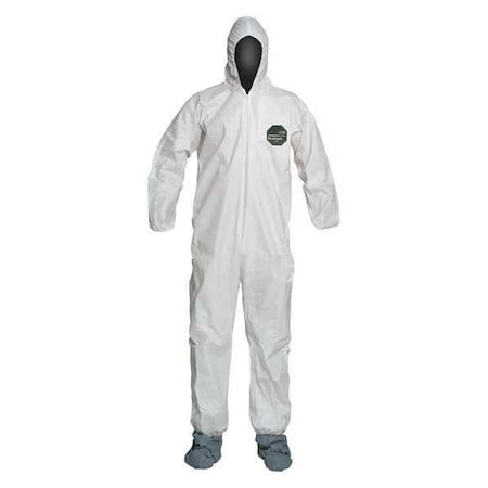 50 Coverall. Standard Fit Hood. Elastic Wrists. White. 4X MPN:NB122SWH4X002500