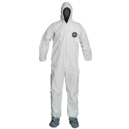 50 Coverall. Standard Fit Hood. Elastic Wrists. White. SM MPN:NB122SWHSM002500