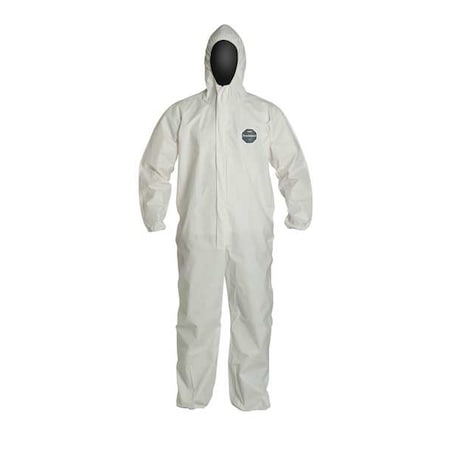 Hooded Disposable Coveralls, M, White, ProShield® 60 MPN:NG127SWHMD0025NP