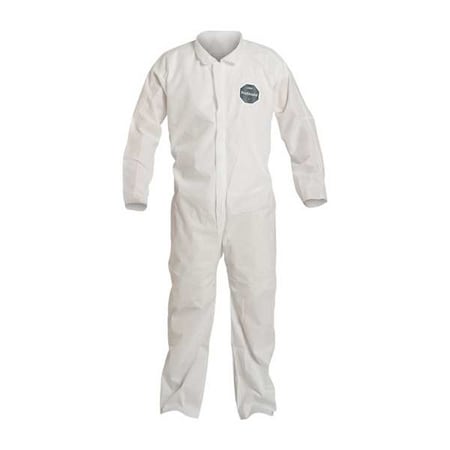 10 Coverall. Collar. Open Wrists and Ankles. Elastic Waist. White. 7X MPN:PB120SWH7X002500