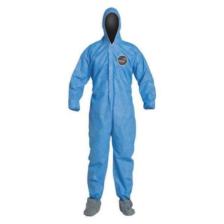 10 Standard Fit Hood. Elastic Wrists. Elastic Waist. Blue. 5X MPN:PB122SBU5X002500