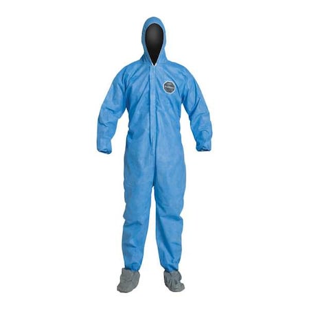 10 Standard Fit Hood. Elastic Wrists. Elastic Waist. Blue. 6X MPN:PB122SBU6X002500
