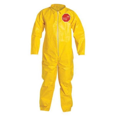 Coverall. Collar. Stormflap. Open Wrists and Ankles. Yellow. 4X MPN:QC120SYL4X001200