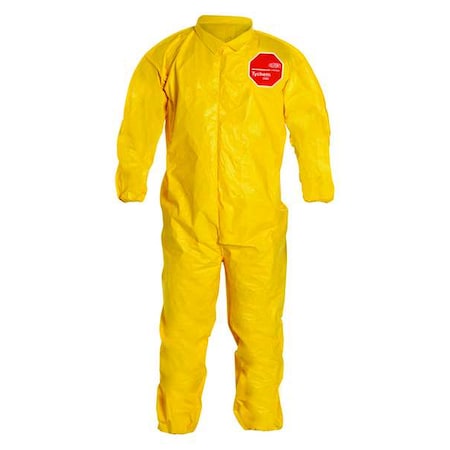 Collar. Stormflap. Elastic Wrists and Ankles. Storm Flap with Adhesive Closure. Yellow. 6X MPN:QC125BYL6X001200