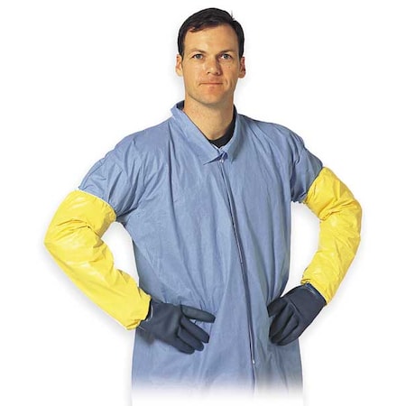 Tychem® 2000 Protective Sleeves, 18 in Length, 10 mil Thick, Bound Seam, Yellow, 200 PK MPN:QC500BYL00020000