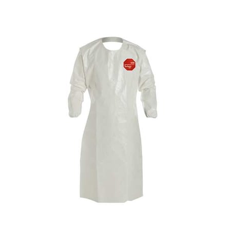 Apron, Saranex™ 23-P Film Laminated to High Density Polyethylene, White, 52