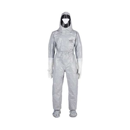 Hooded Coverall, M, Gray, Tychem® 6000 MPN:TF611TGYMD000110