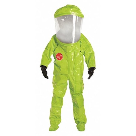 Tychem 1000 Encapsulated Level A Suit, L, Lime Yellow MPN:TK612TLYLG000100
