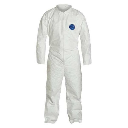 Disposable Coverallss, Collared Coverall, M, Tyvek® 400, Open Wrist, Open Ankle, Serged Seam MPN:TY120SWHMD0025VP