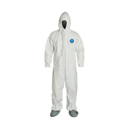 Comfort Fit Design. Stormflap. Respirator Fit Hood. Elastic Wrists. Elastic Waist. White. 4X MPN:TY122SWH4X0006G1