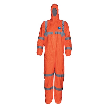 Disposable Coveralls, 5XL, Tyvek® 500 HV, Elastic Ankle, Serged Seam MPN:TY127SHV5X0025XG