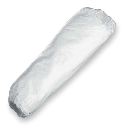 Tyvek 400 Disposable Sleeve, Elastic Closure, 18 in L, 5.9 mil Thick, Serged Seam, White, PK200 MPN:TY500SWH00020000