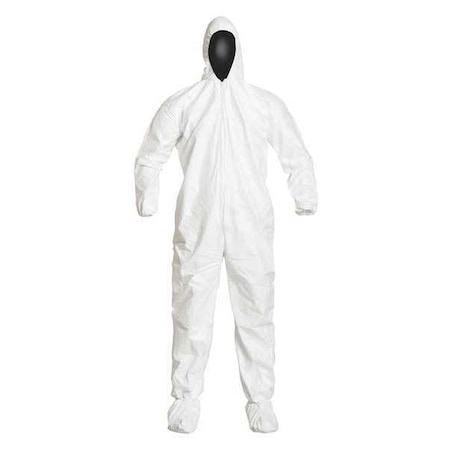 Tyvek Isoclean Cvrl Atthood White Md MPN:IC105SWHMD002500