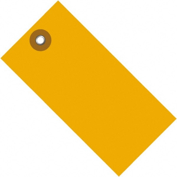 Blank Tag: 3-1/4'' High, Orange, Polypropylene MPN:G14021E - Pkg Qty 100