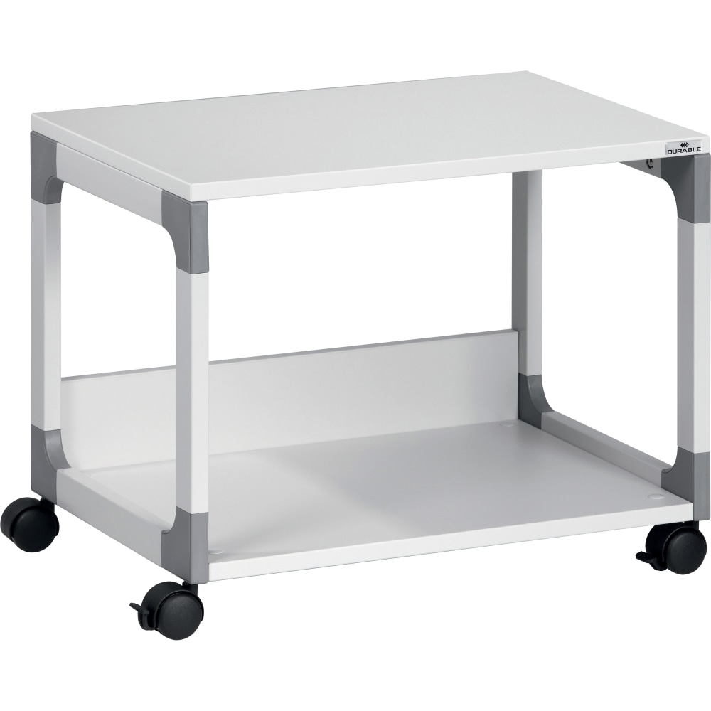 DURABLE System 48 Multifunction Trolley - 2 Shelf - 4 Casters - Plastic, Steel, Melamine Faced Chipboard (MFC) - 371010 MPN:371010