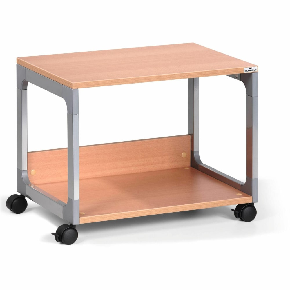 DURABLE System 48 Multifunction Trolley - 2 Shelf - 4 Casters - Metal, Steel, Melamine, Hardboard, Fiberglass, Plastic - 3710124 MPN:3710124