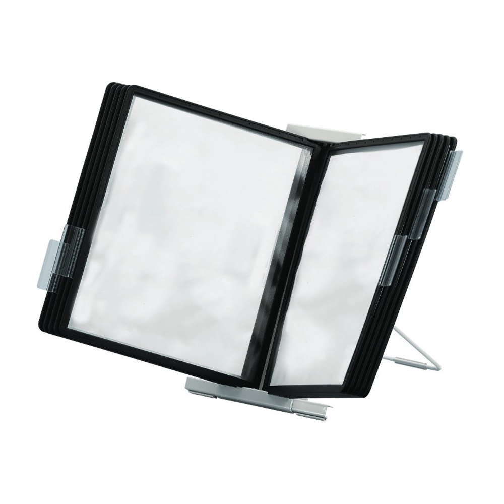 Durable InstaView 10-Section Desktop Reference System, Black MPN:561201