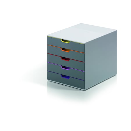 Desktop Storag, 5 Drawere Box, Gray/Multi MPN:760527