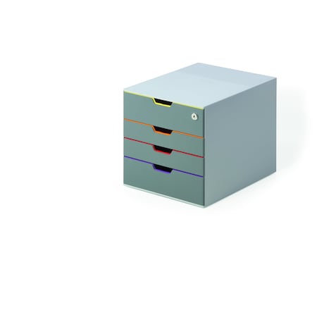 Desk Storage, 4 Drawer Box Locks Top Draw MPN:760627
